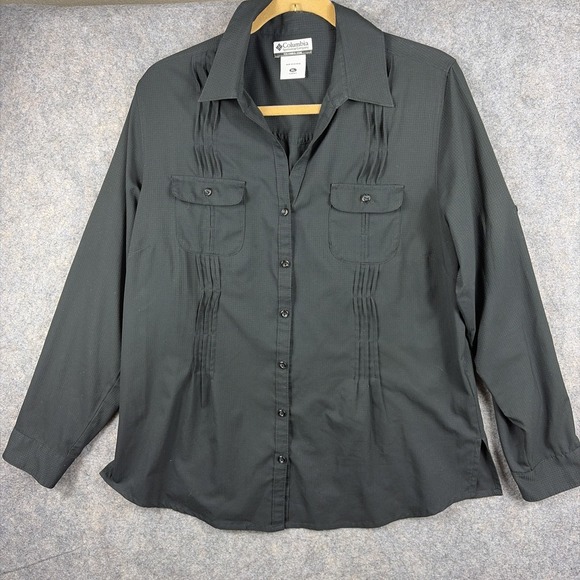 Columbia Tops - Columbia Women's Silver Ridge Long Sleeve Shirt Sun Protection / Black / Size XL
